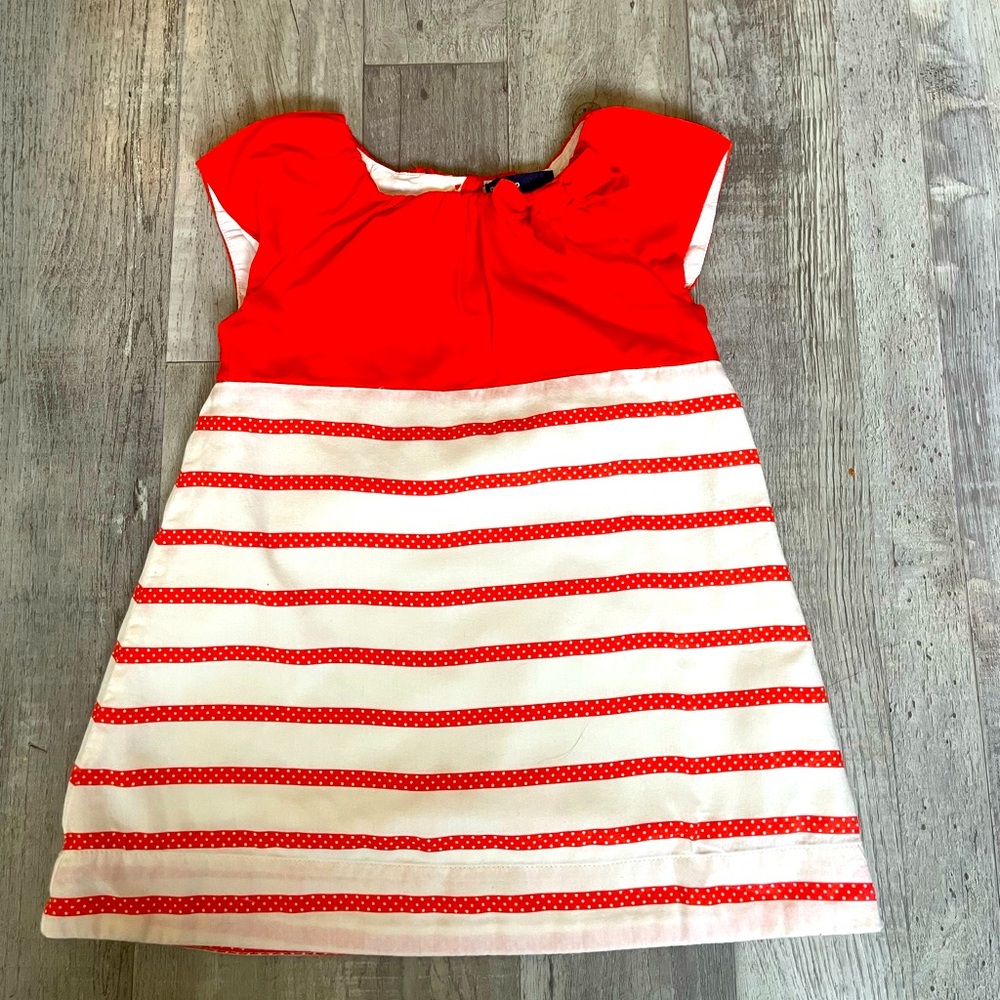 Baby Gap Capped Sleeve Lined Dress w/Stripes